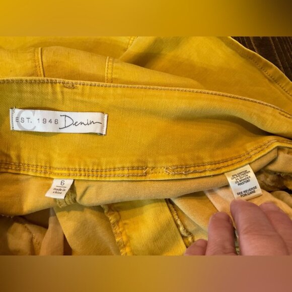 Yellow Denim Skirt - Picture 7 of 9